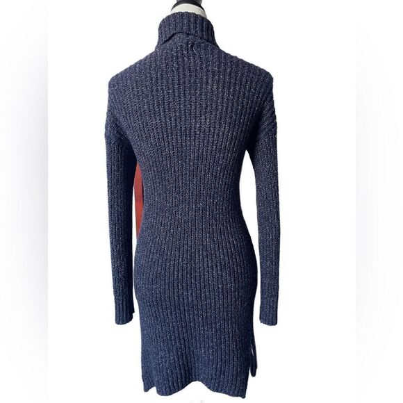 American Eagle Outfitters Purple Cable Knit Turtleneck Sweater Dress (XS) - Picture 11 of 11